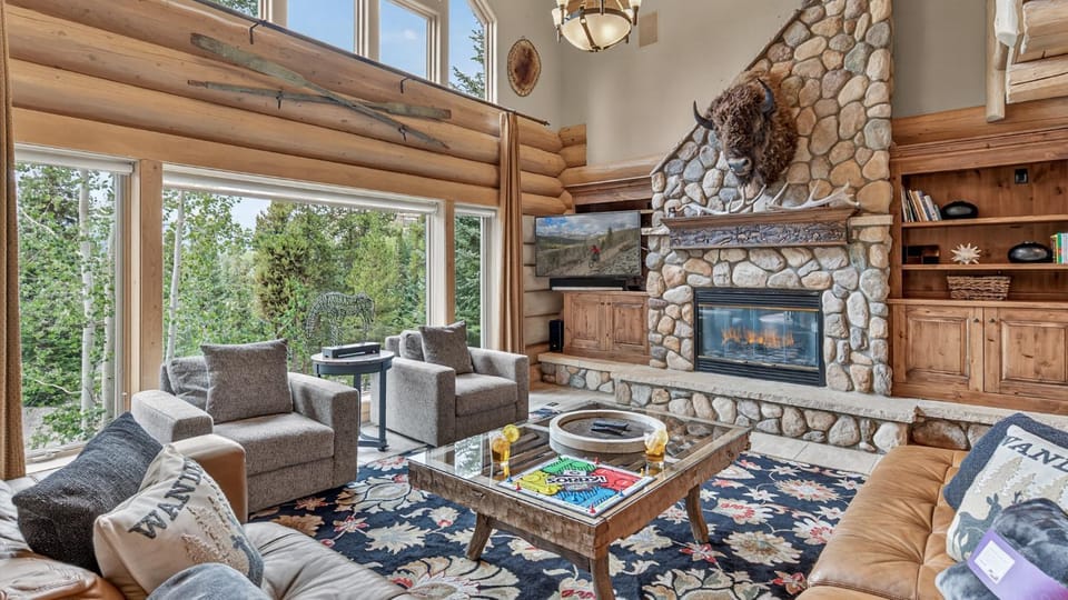 Living room, Seating area, fireplace, furniture