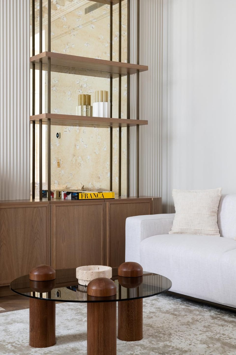 Living room, Seating area, Quiet street view