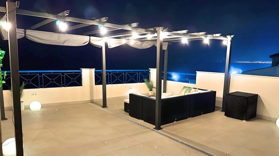 Patio, Night, View (from property/room), Balcony/Terrace, Sea view, Sea view