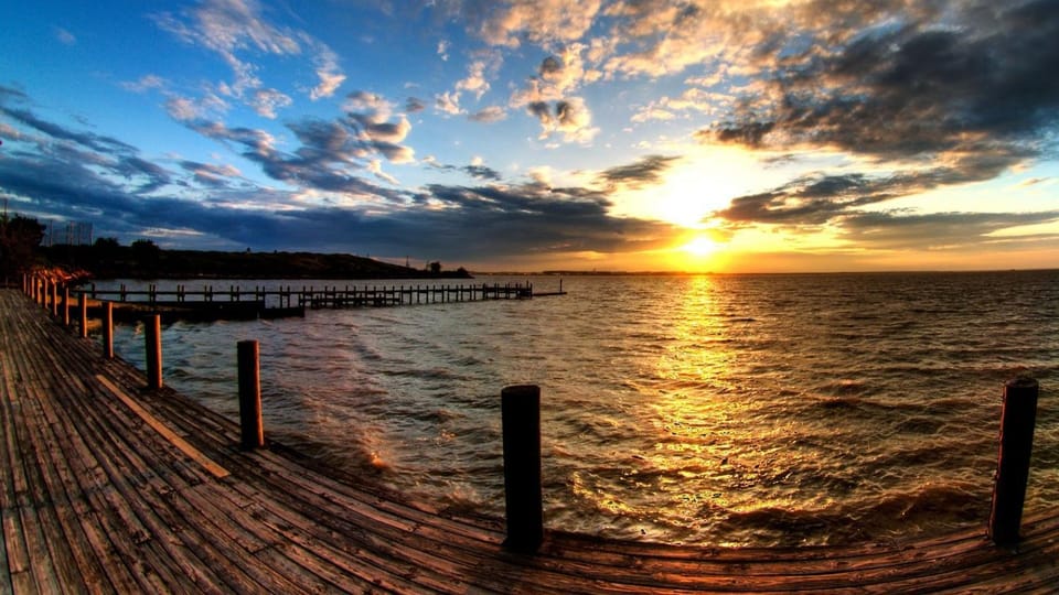 Nearby landmark, Sea view, Sunset