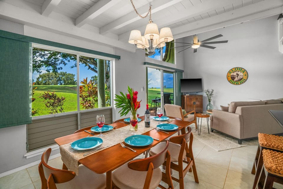 Beautiful 2Br 2Ba Puamana, Ocean and Mountain View, Pool House in Princeville