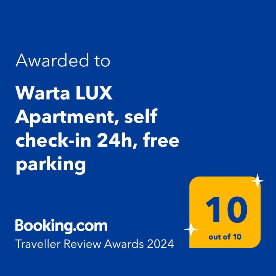 Warta LUX Apartment, self check-in 24h, free parking Apartment in Poznan