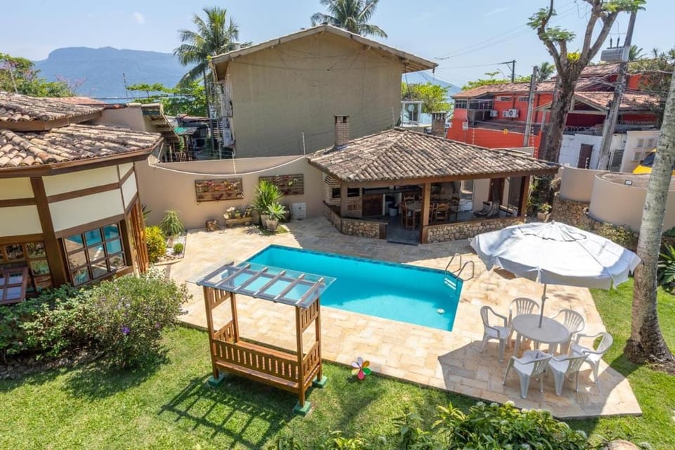 Patio, Day, Natural landscape, Garden view, Mountain view, Swimming pool