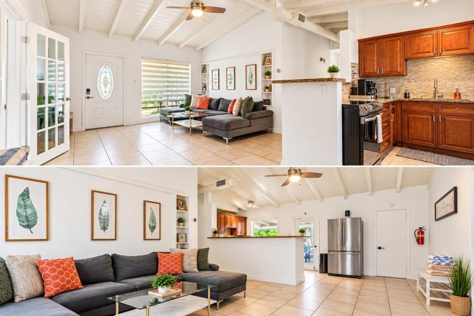 Kitchen or kitchenette, Living room, Seating area, Dining area, oven, pet friendly, stove