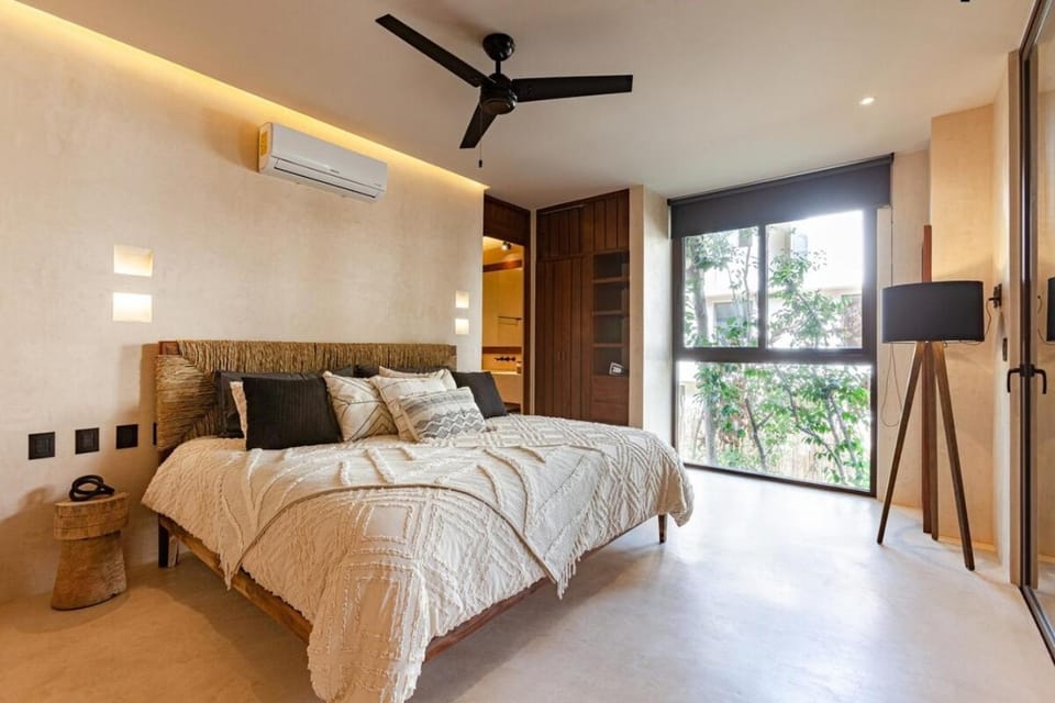 Encanto Luxe Jungle Apt 10min BeachHot TubKing Apartment in Tulum
