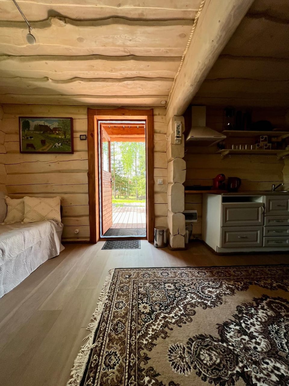 Property building, Bed, Living room