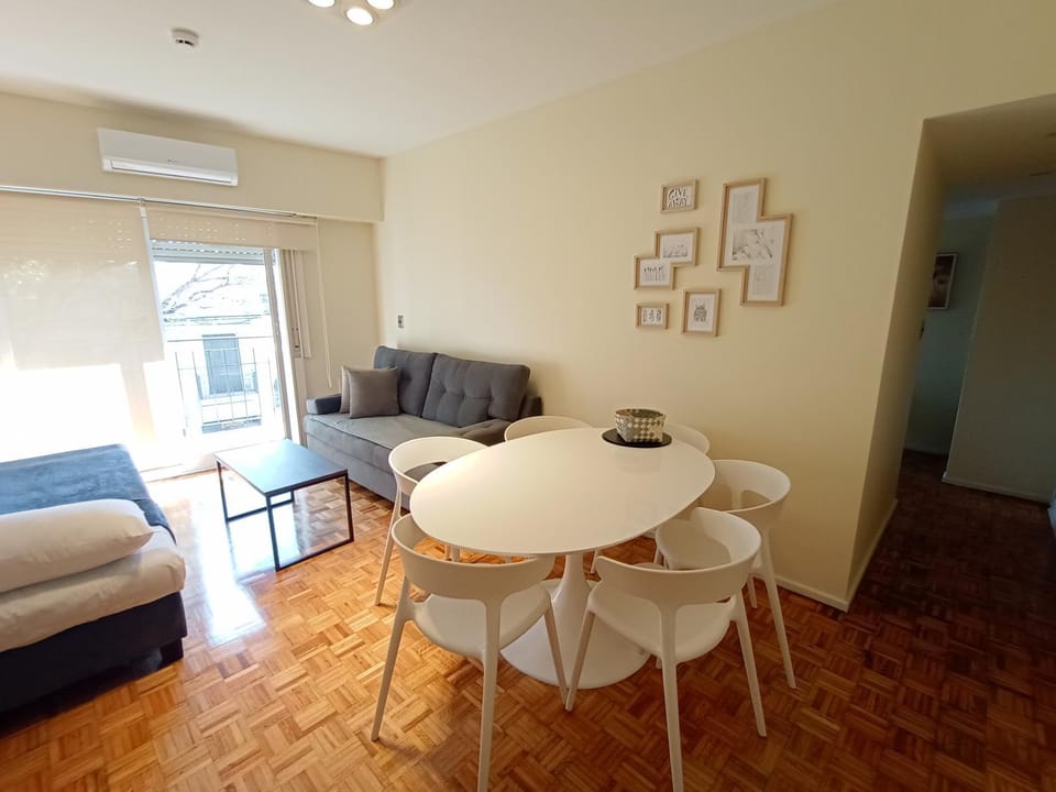 Living room, Seating area, Dining area, air conditioner