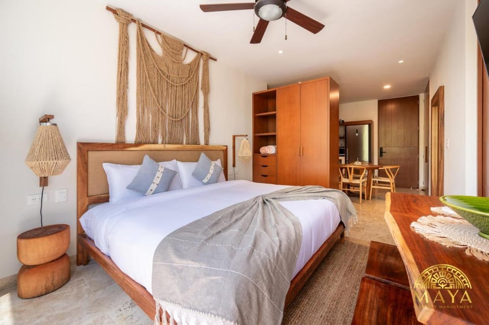 NHOA 207A Lux 2BR Condo Pool View in Aldea Zama House in Tulum