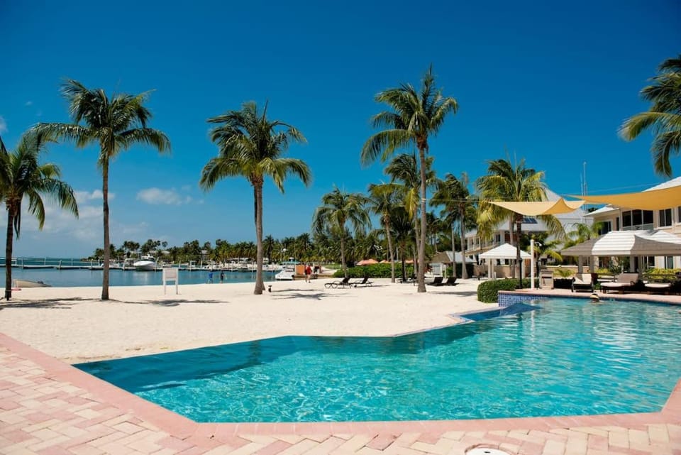 Pool view, Sea view, sunbed
