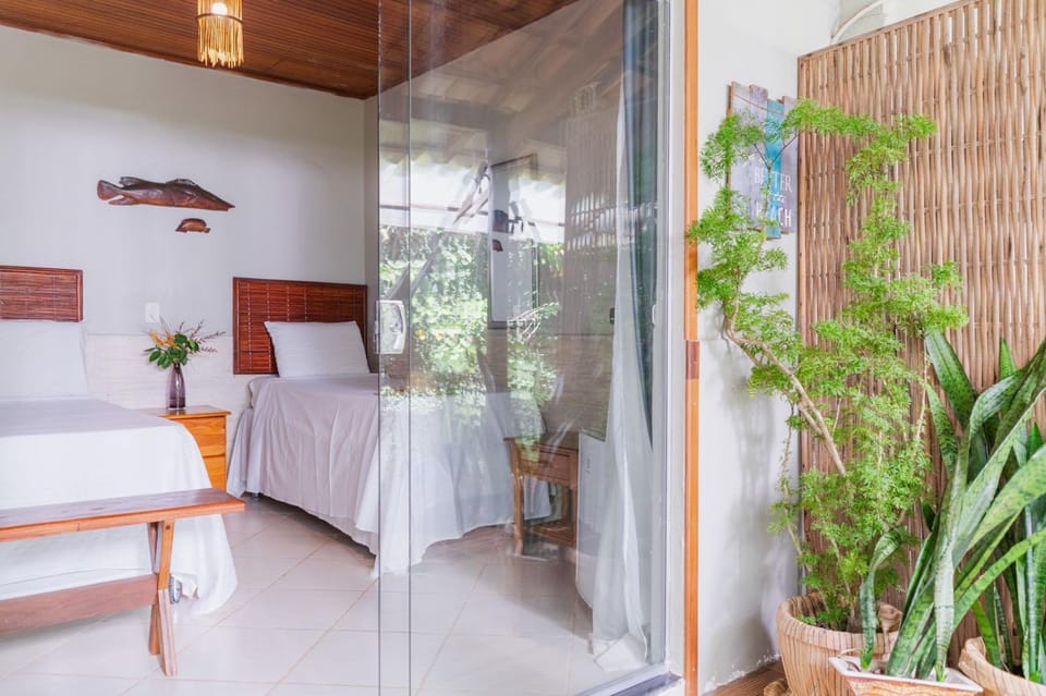 Bed, Garden, Photo of the whole room, Bedroom, Garden view