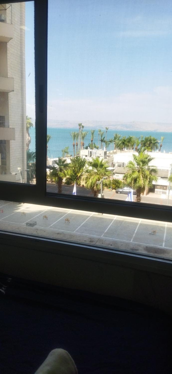 סטודיו עם גקוזי ענק מול כינרת Apartment in Tiberias