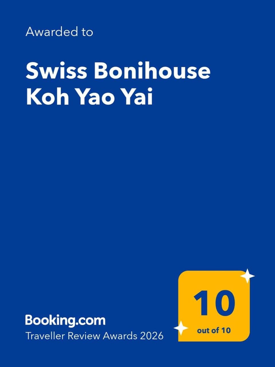 Swiss Bonihouse Koh Yao Yai Bed and Breakfast in Krabi Changwat