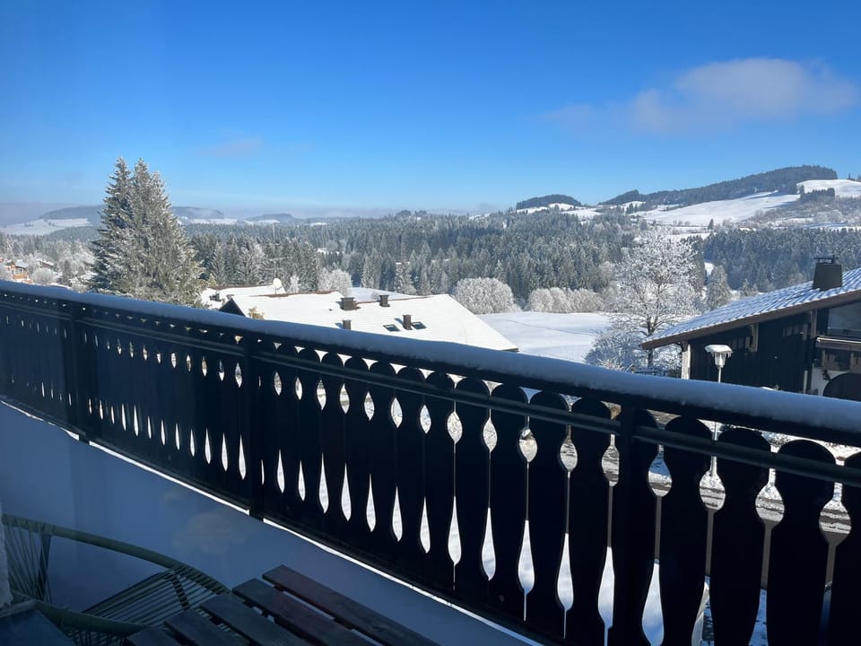 Winter, View (from property/room), Balcony/Terrace, Mountain view