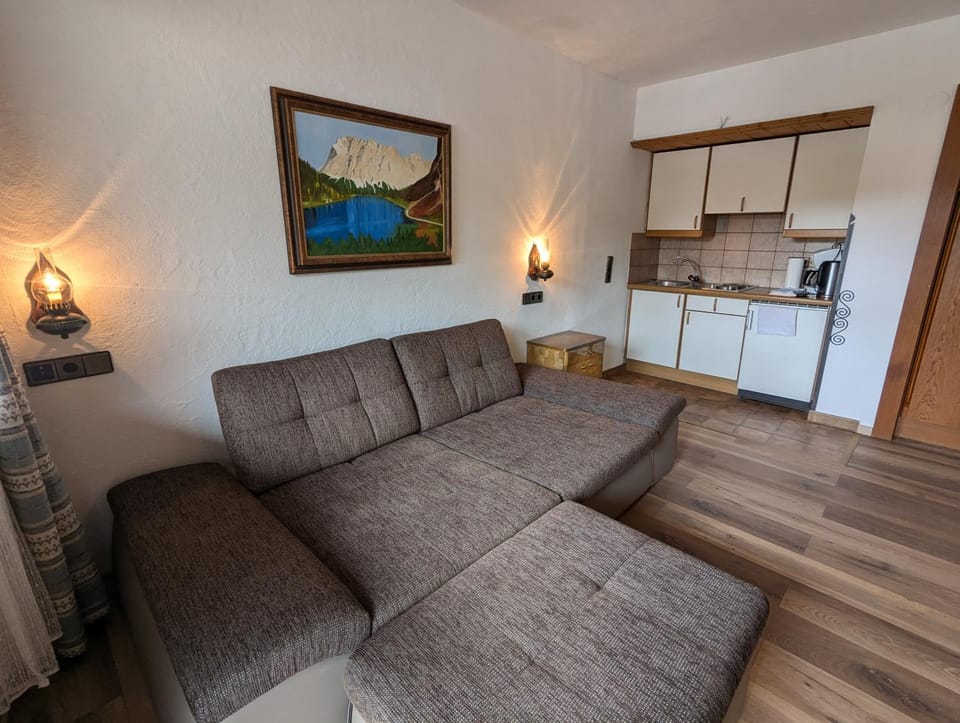 Living room, kitchen