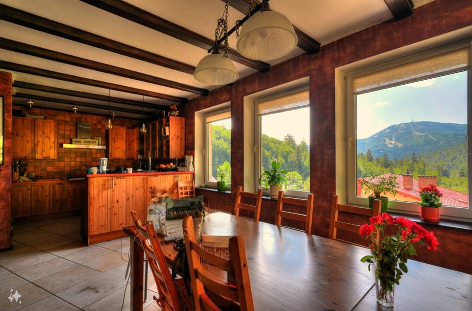 Dining area, Mountain view, Mountain view, kitchen