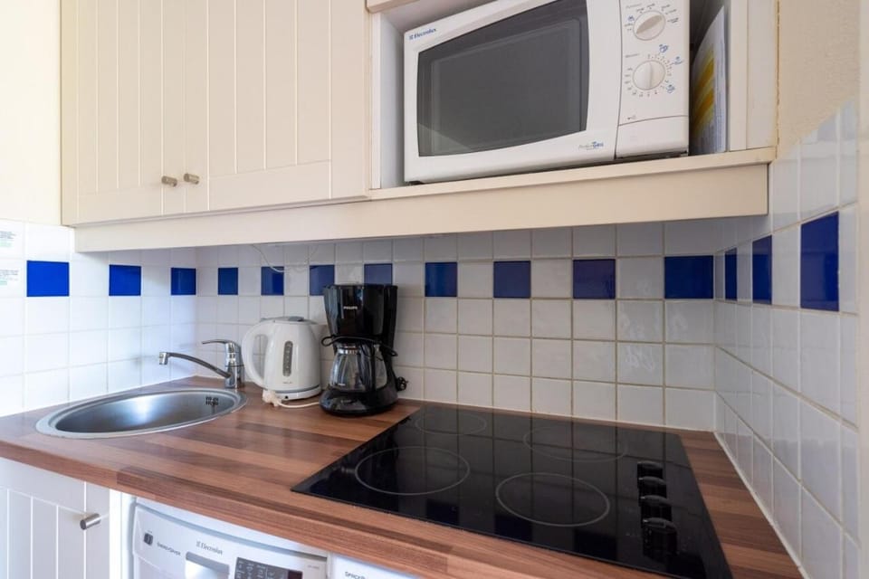 Bathroom, microwave, oven, kitchen