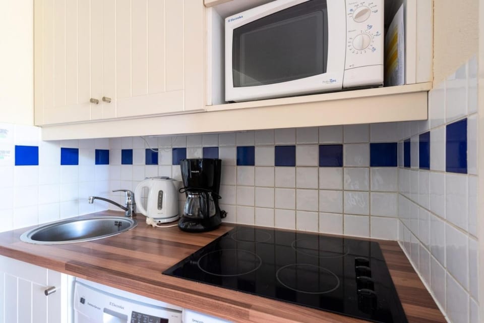 Bathroom, microwave, oven, kitchen