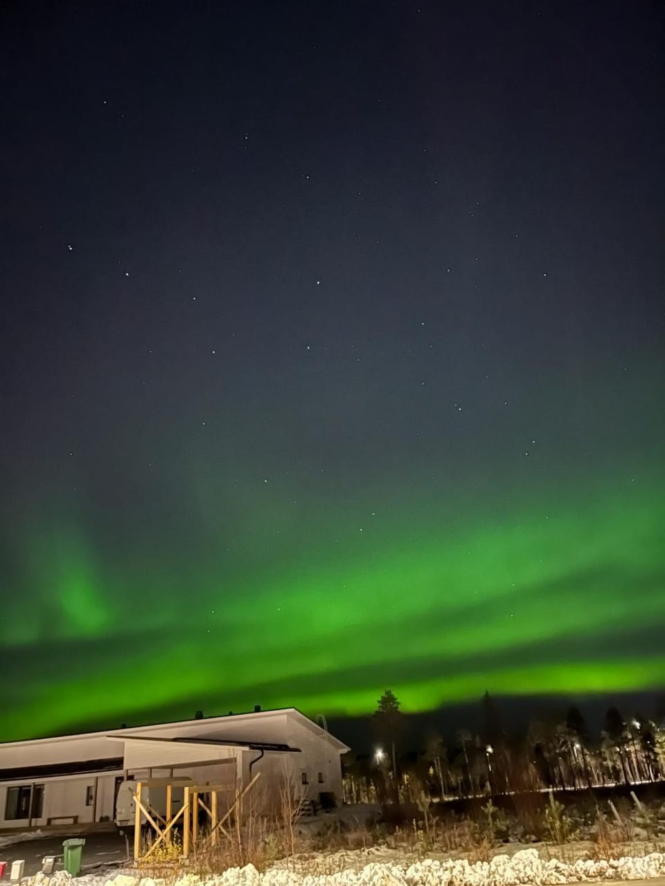 Night, Natural landscape, Winter