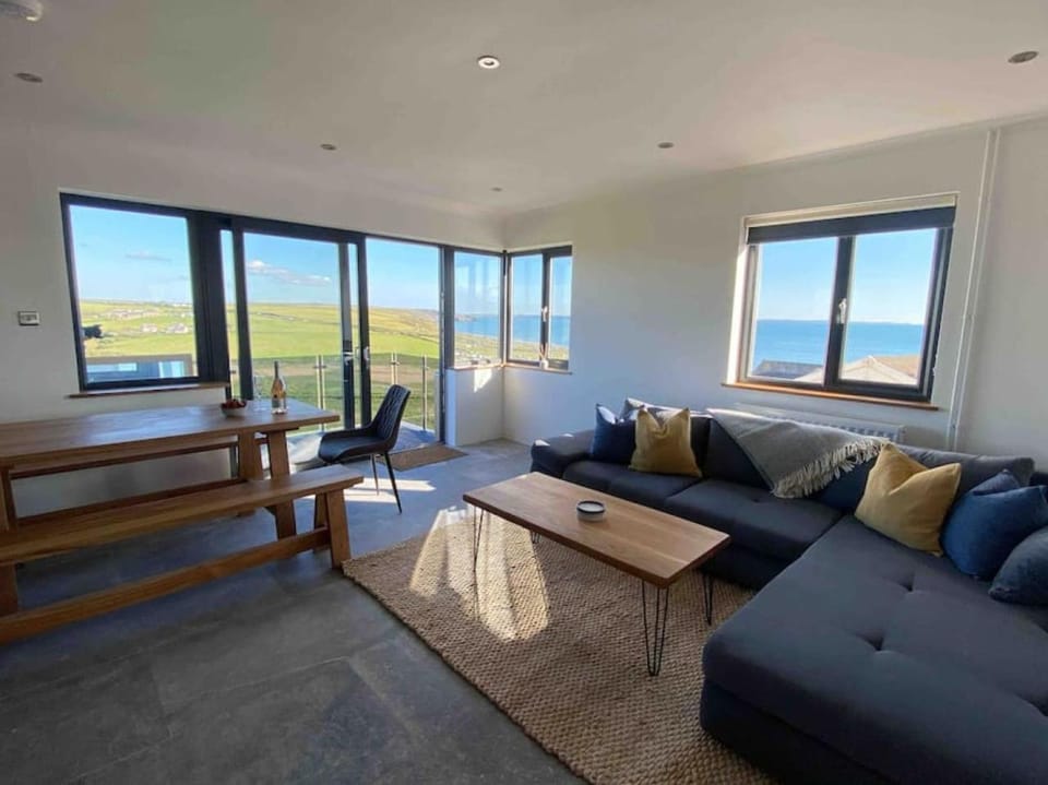 Modern balcony property, Sea views over Newgale Apartment in Nolton and Roch