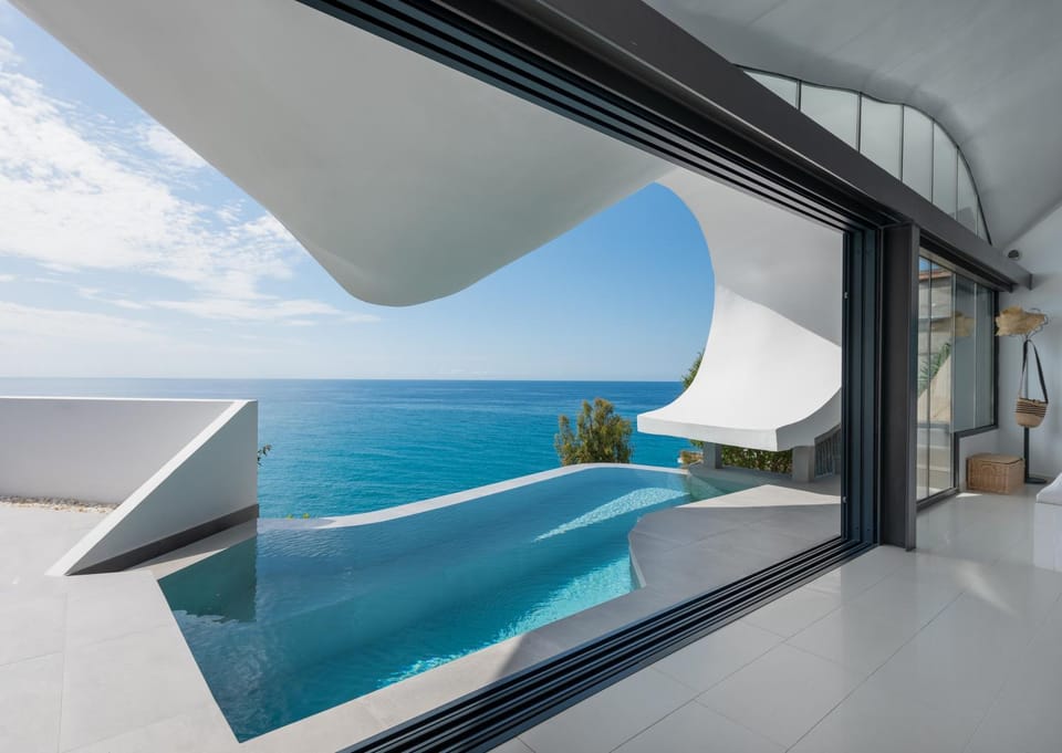 Pool view, Sea view, Swimming pool