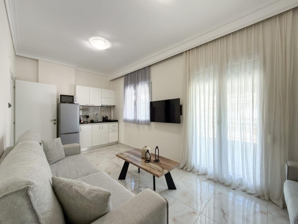 TV and multimedia, Kitchen or kitchenette, Living room, Seating area, Evening entertainment, internet, air conditioner