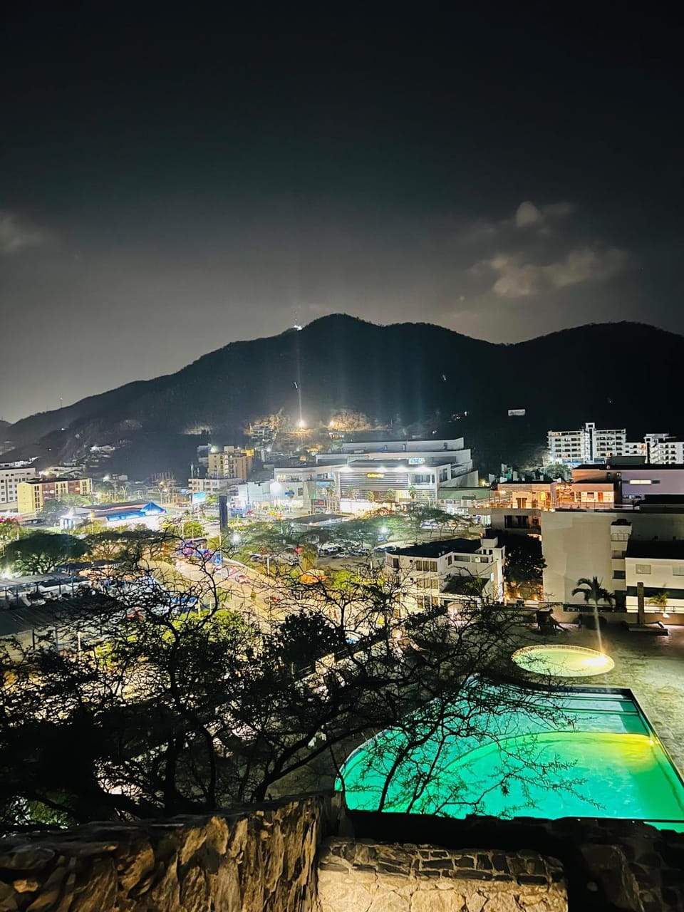 Night, Mountain view