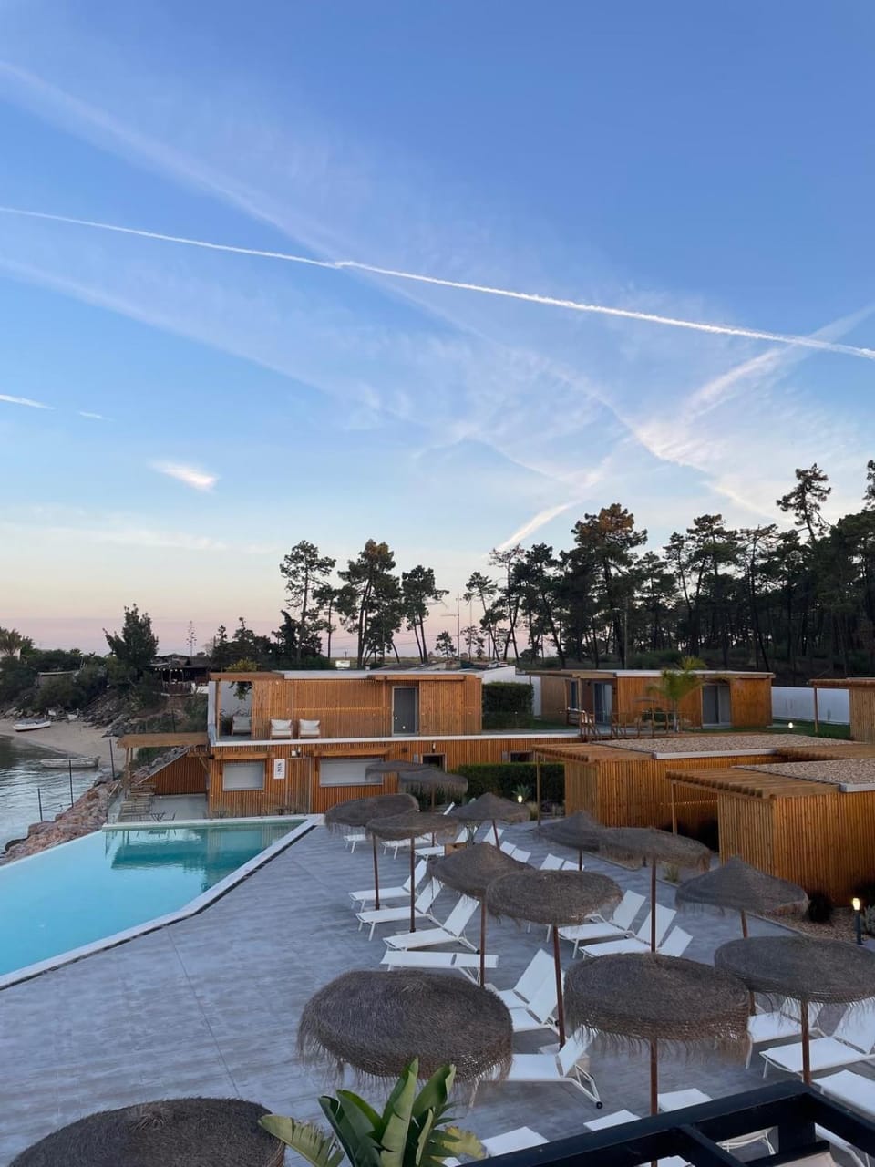 Natural landscape, Pool view, Swimming pool, sunbed