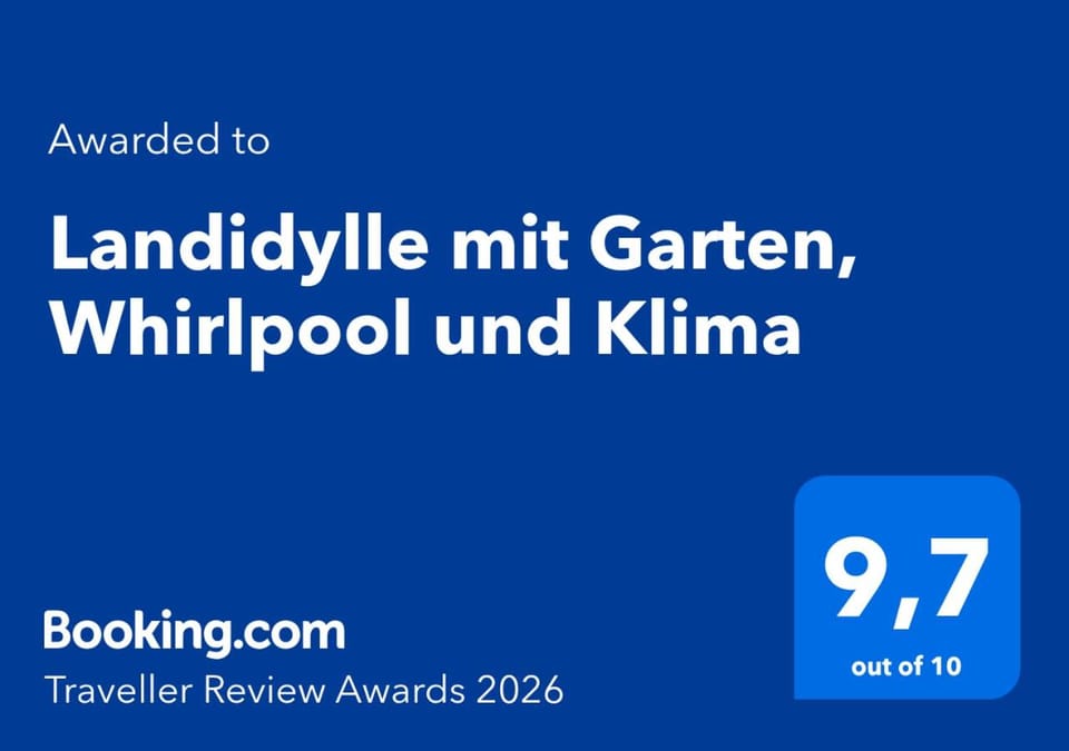 Landidylle mit Garten, Whirlpool und Klima Apartment in North Rhine-Westphalia
