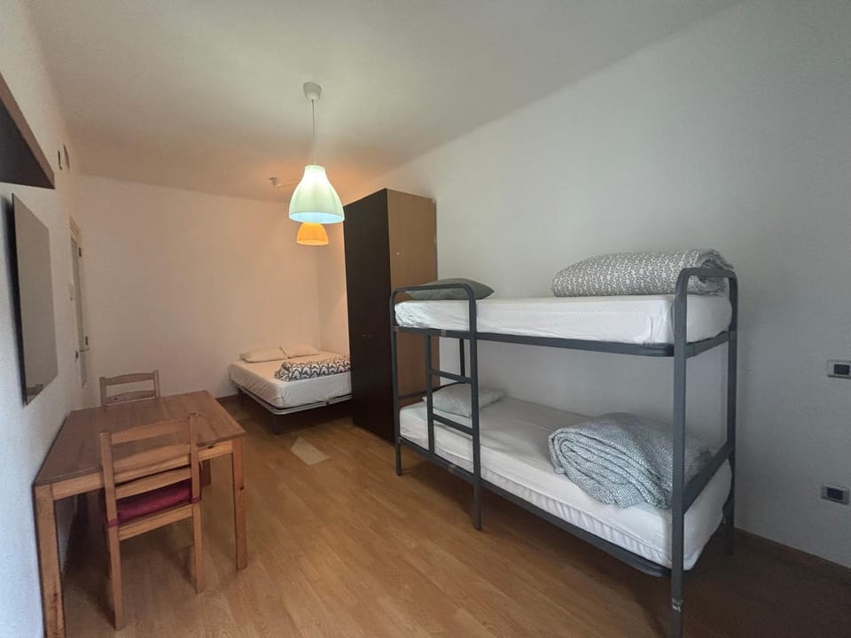 Bed, Bedroom, bunk bed, wardrobe