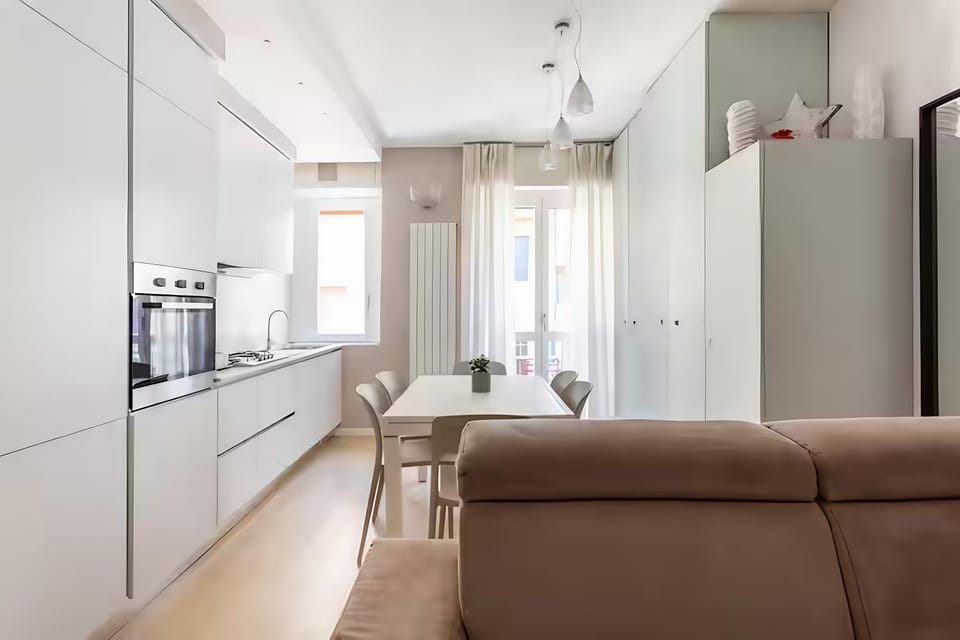Day, Kitchen or kitchenette, Living room, Seating area, Time of day, oven, kitchen, kitchen