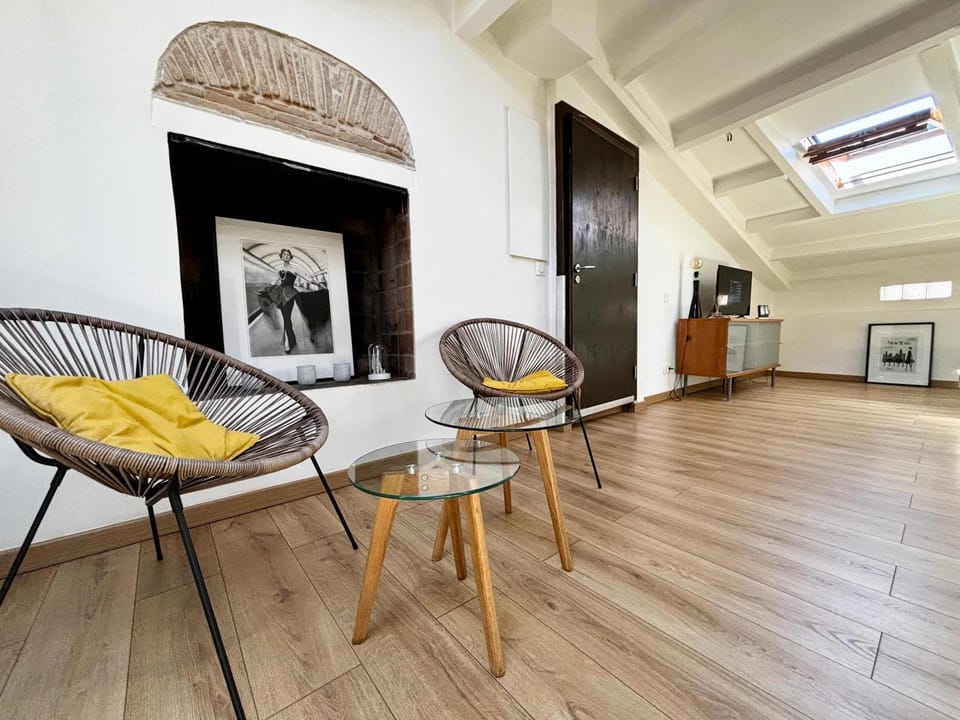 Property building, Living room, Seating area, air conditioner