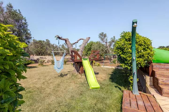 Natural landscape, Children play ground, Garden, Garden view