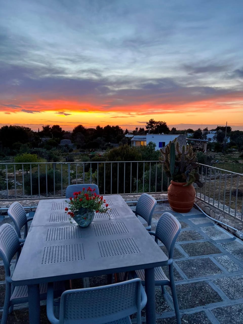 Natural landscape, View (from property/room), Balcony/Terrace, Sunset
