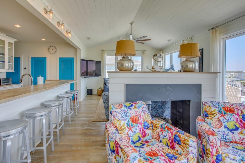 Holden Beach House w/ Boat Dock: Steps to Beach! House in Holden Beach