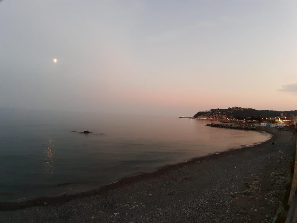Natural landscape, Beach, Sea view, Sunset