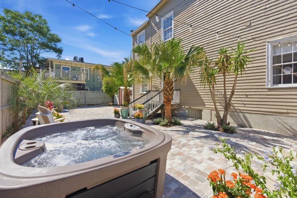 Patio, Hot Tub, Inner courtyard view