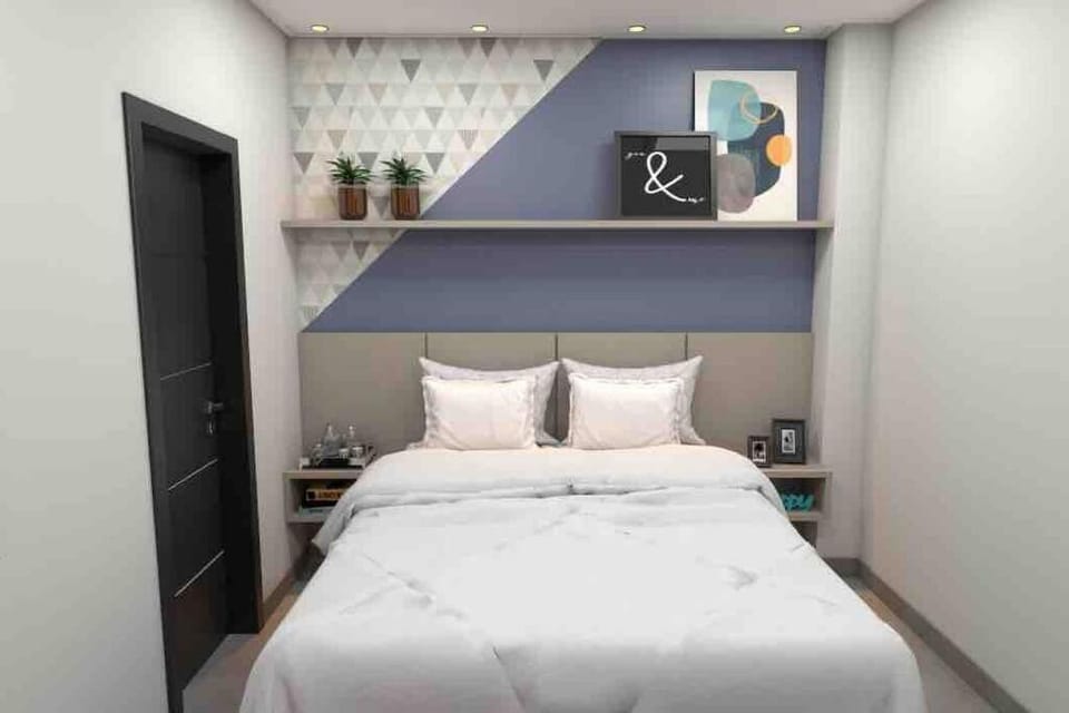 Bed, Bathroom, Bedroom