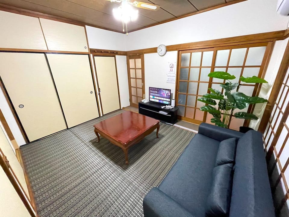 Living room, fireplace