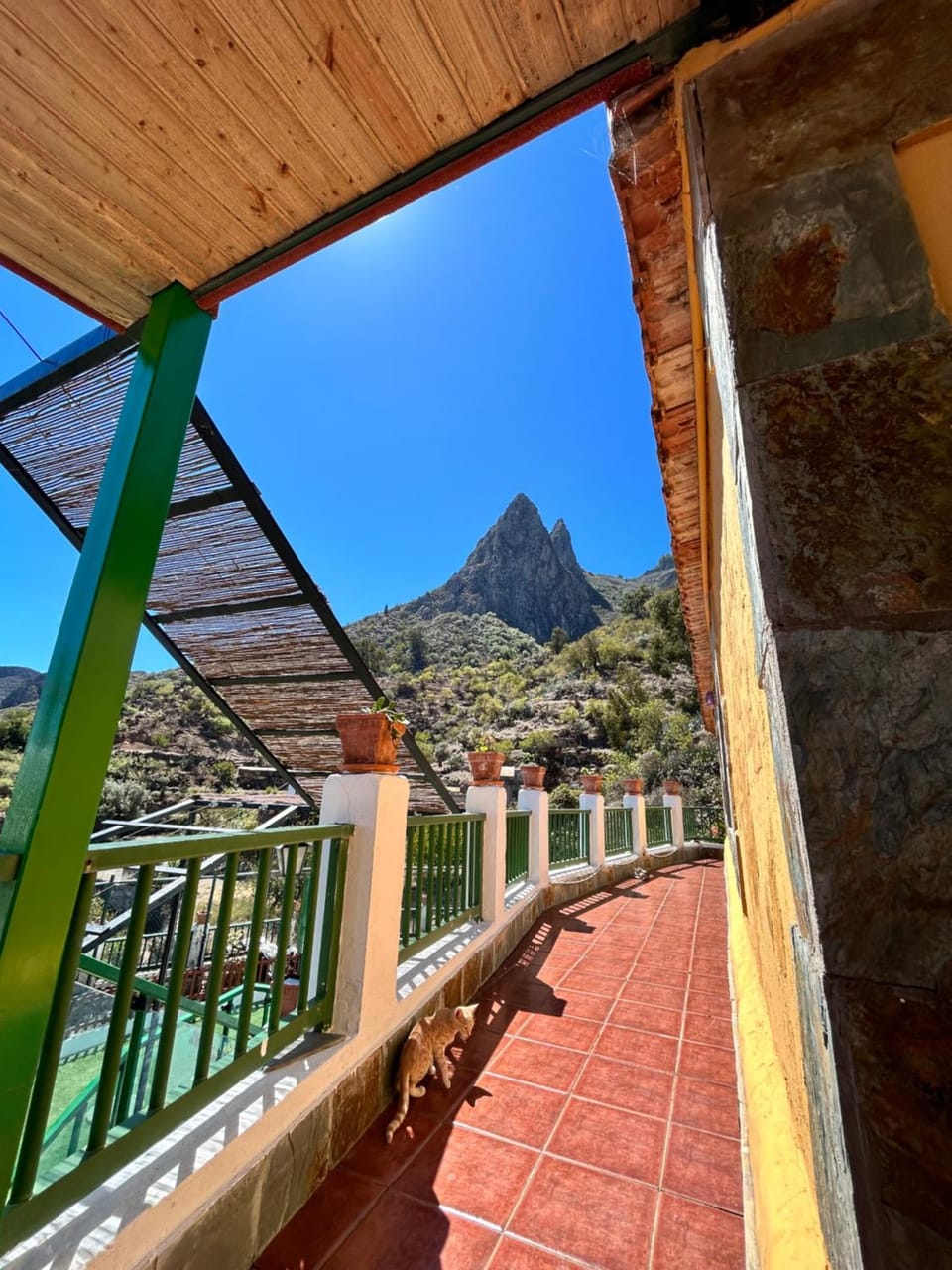 Day, Natural landscape, View (from property/room), Balcony/Terrace, Mountain view
