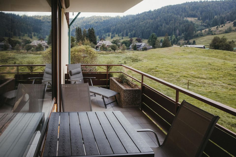 Day, Natural landscape, View (from property/room), Balcony/Terrace, Seating area, Mountain view