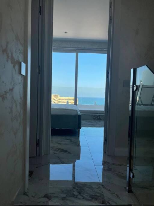 Bed, Bedroom, Sea view