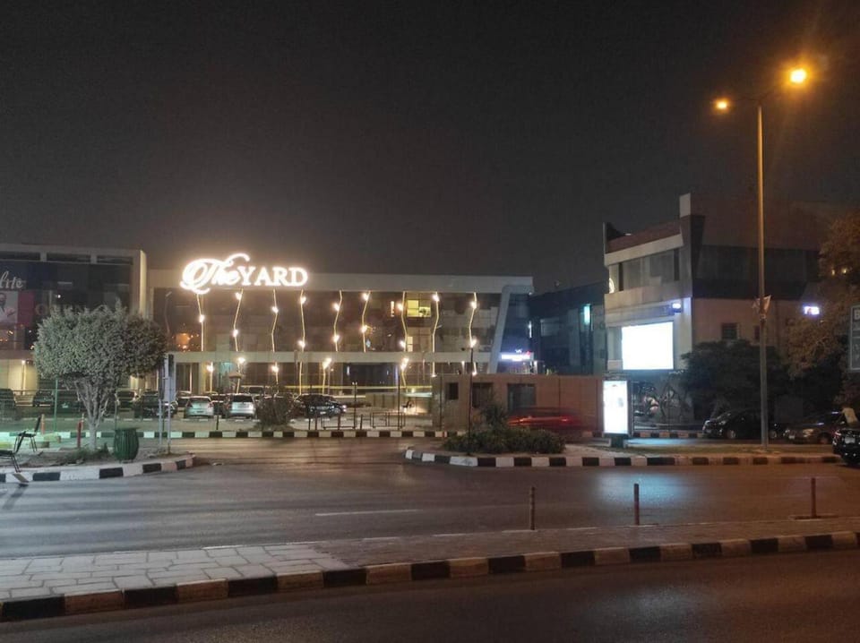 Property building, Night, City view, Street view, Location, Parking