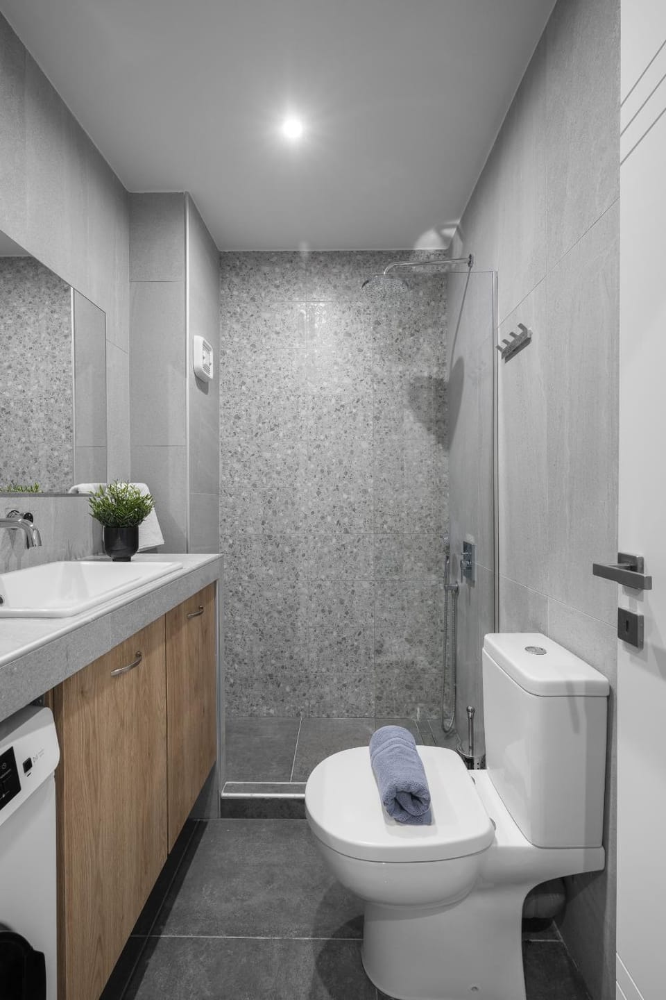 Shower, Toilet, Bathroom, towels
