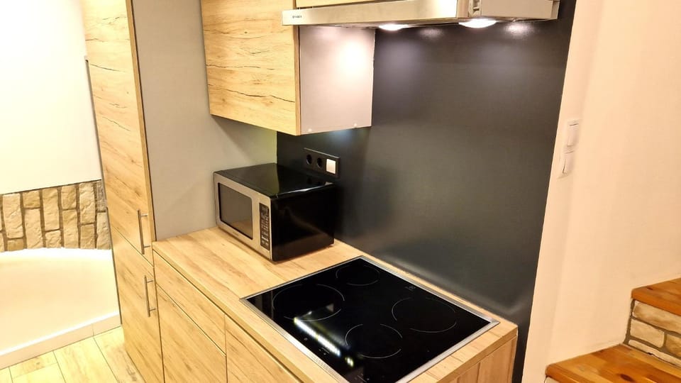 Kitchen or kitchenette, minibar