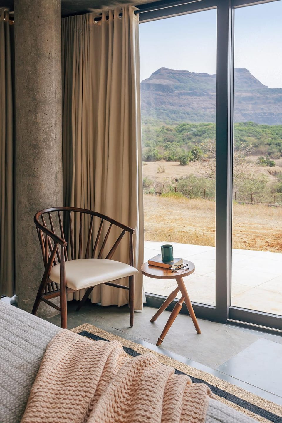 Natural landscape, Seating area, Mountain view