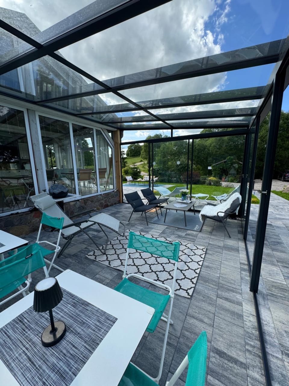 Patio, Spring, Day, Garden, View (from property/room), Balcony/Terrace, Garden view, sunbed