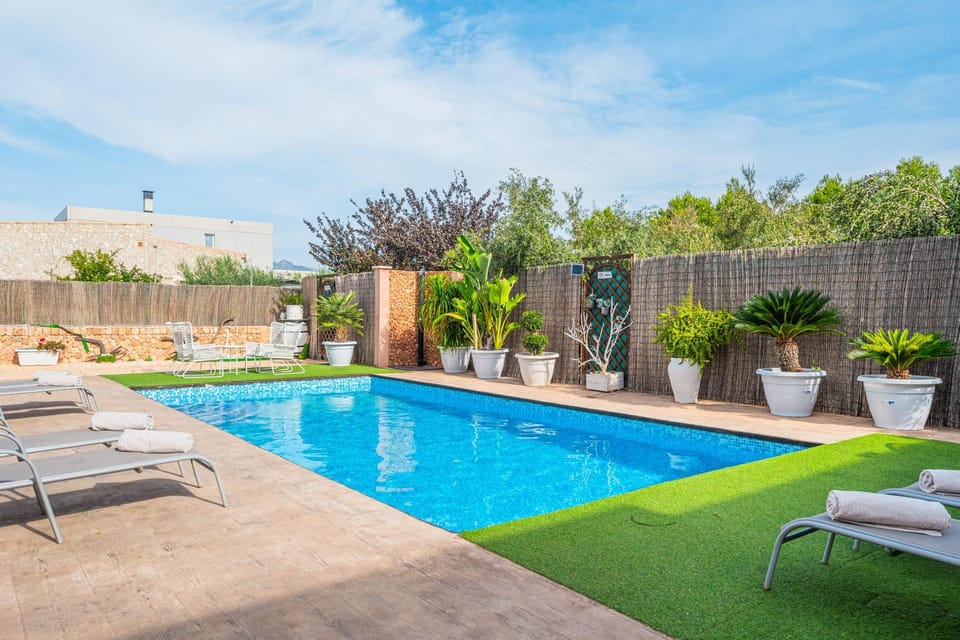 Property building, Living room, Swimming pool