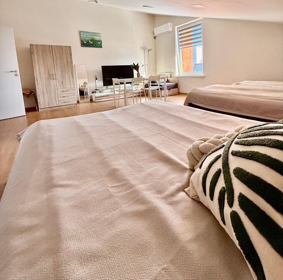 Bed, TV and multimedia, Living room, Photo of the whole room