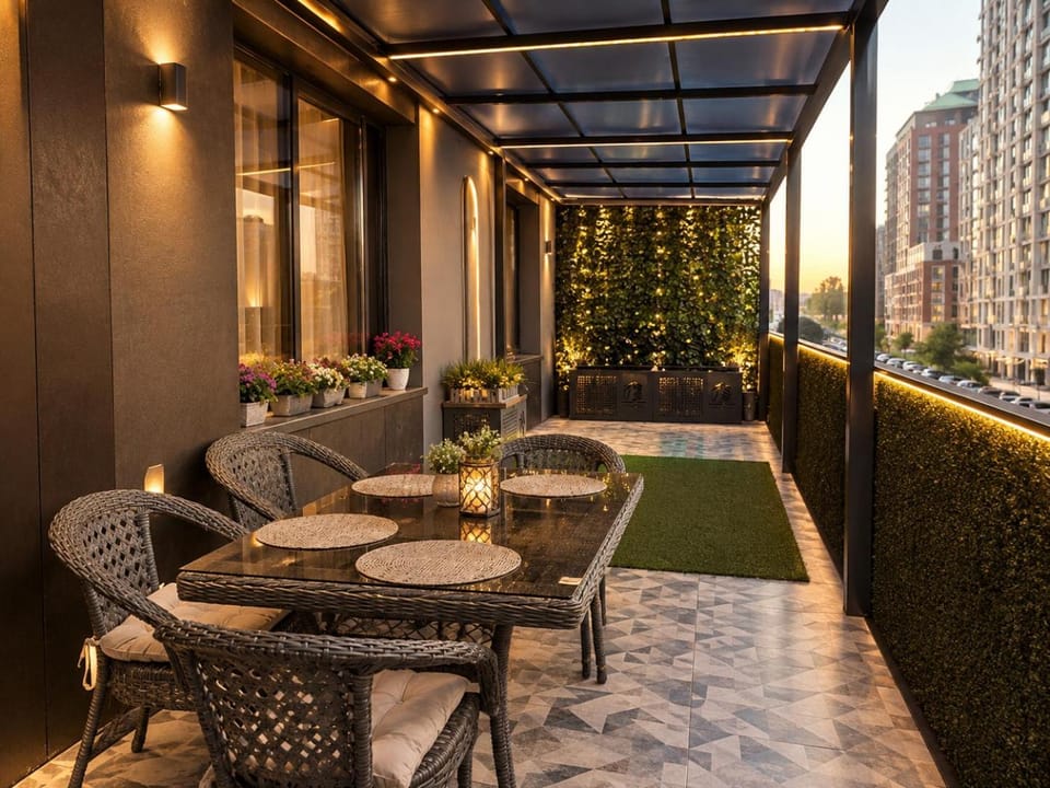 3комнатная квартира с терассой, ЖК SevenHills, МегаЦентр Apartment in Almaty