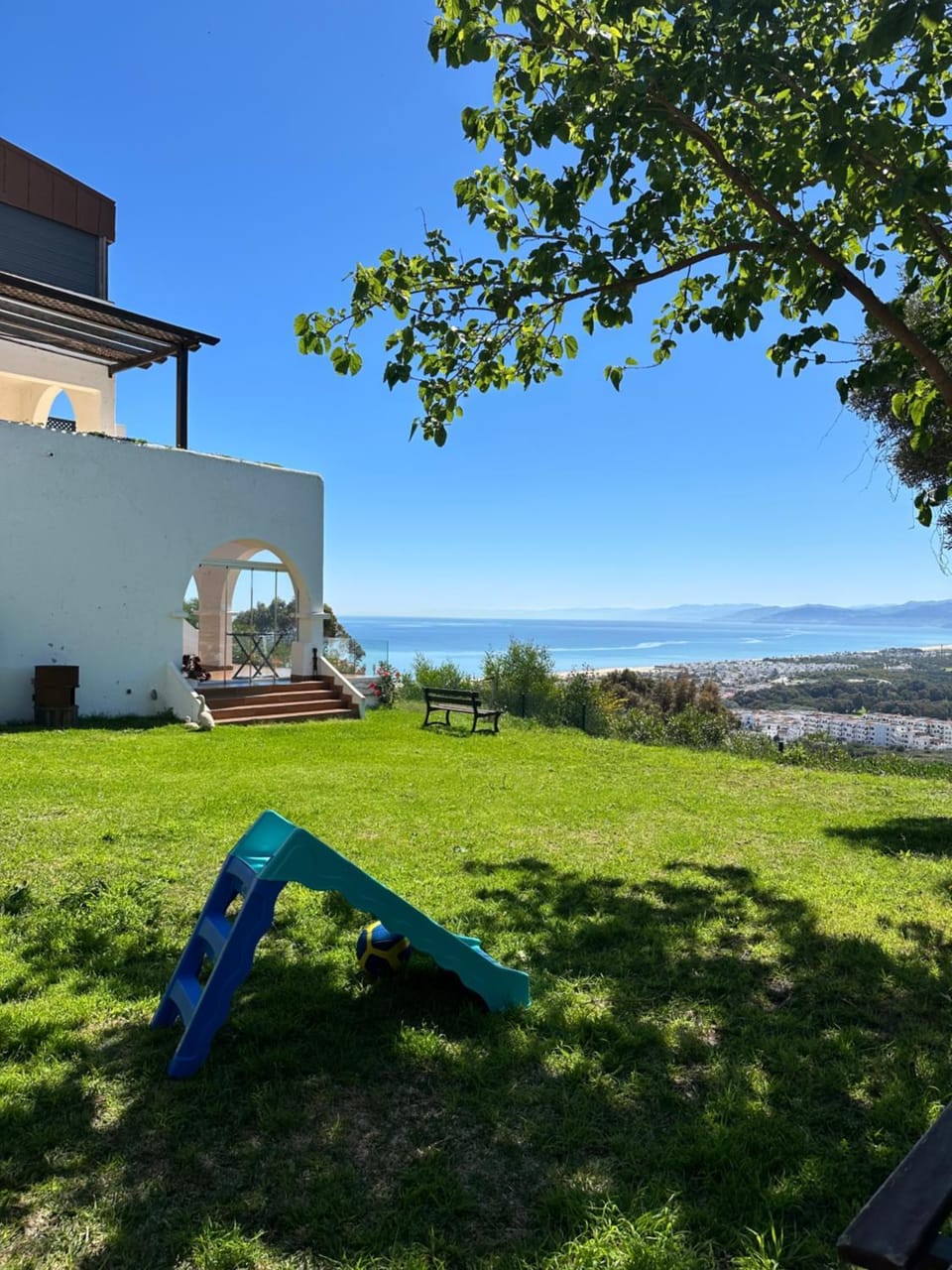 Natural landscape, Garden, Sea view